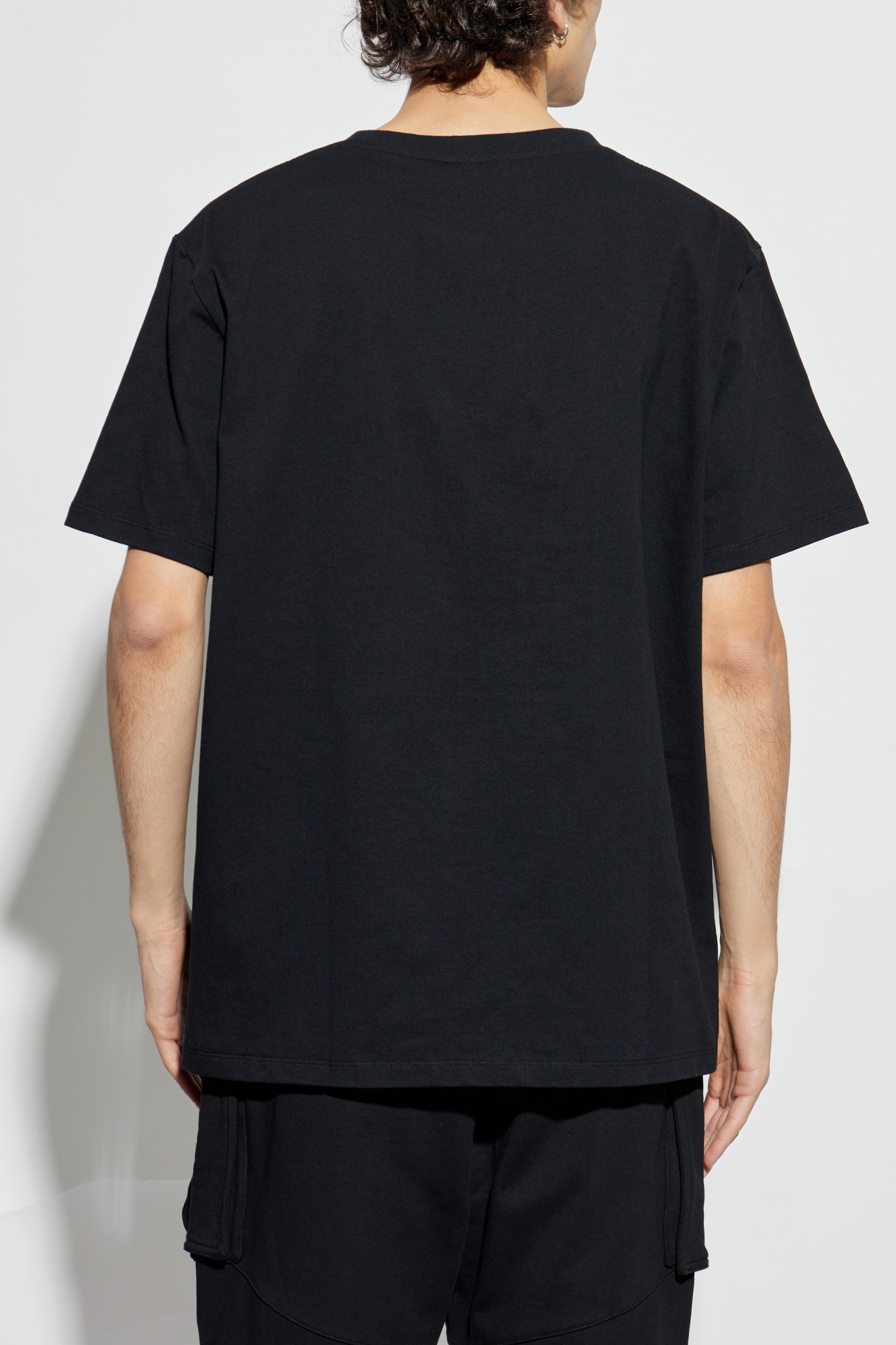 Tシャツ・カットソー BALMAIN Men T-shirt Black EH1EG010GE40 EAB Balmain logo-print Cotton T-shirt | Black | FARFETCH BH